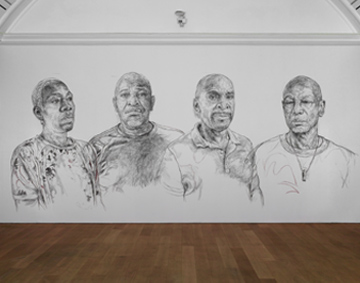 drawn artwork of faces
