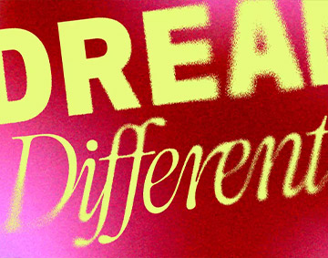 Dream Differently at Manchester International Festival graphic image.